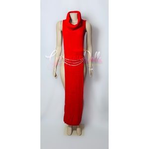 Gorgeous Dolls Mock Neck Slip Long Top